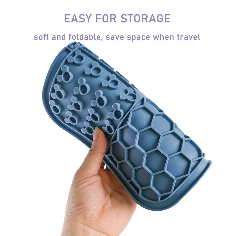 dog honeycomb lick mat with hook and suctions