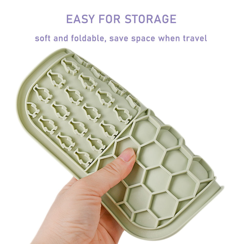 dog honeycomb lick mat with hook and suctions