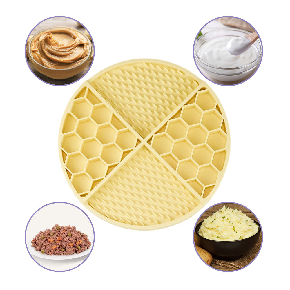 Enrichment Lick Mat for Dogs Design with Back Suctions