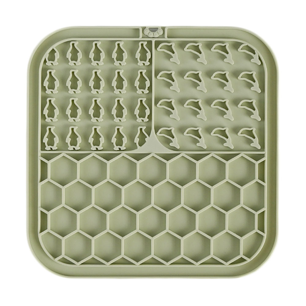 dog honeycomb lick mat with hook and suctions