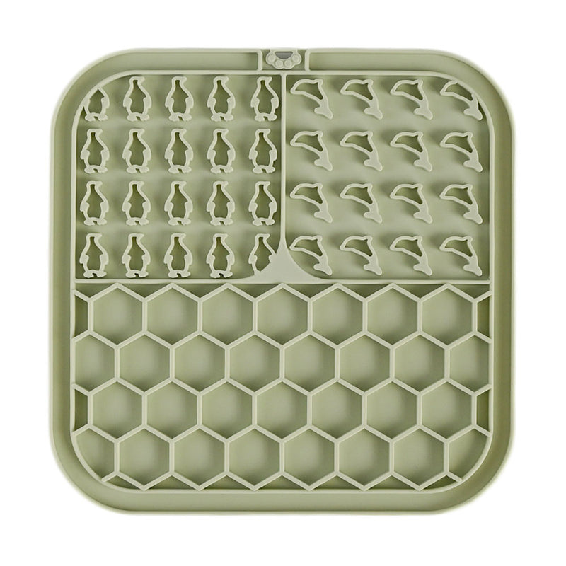dog honeycomb lick mat with hook and suctions