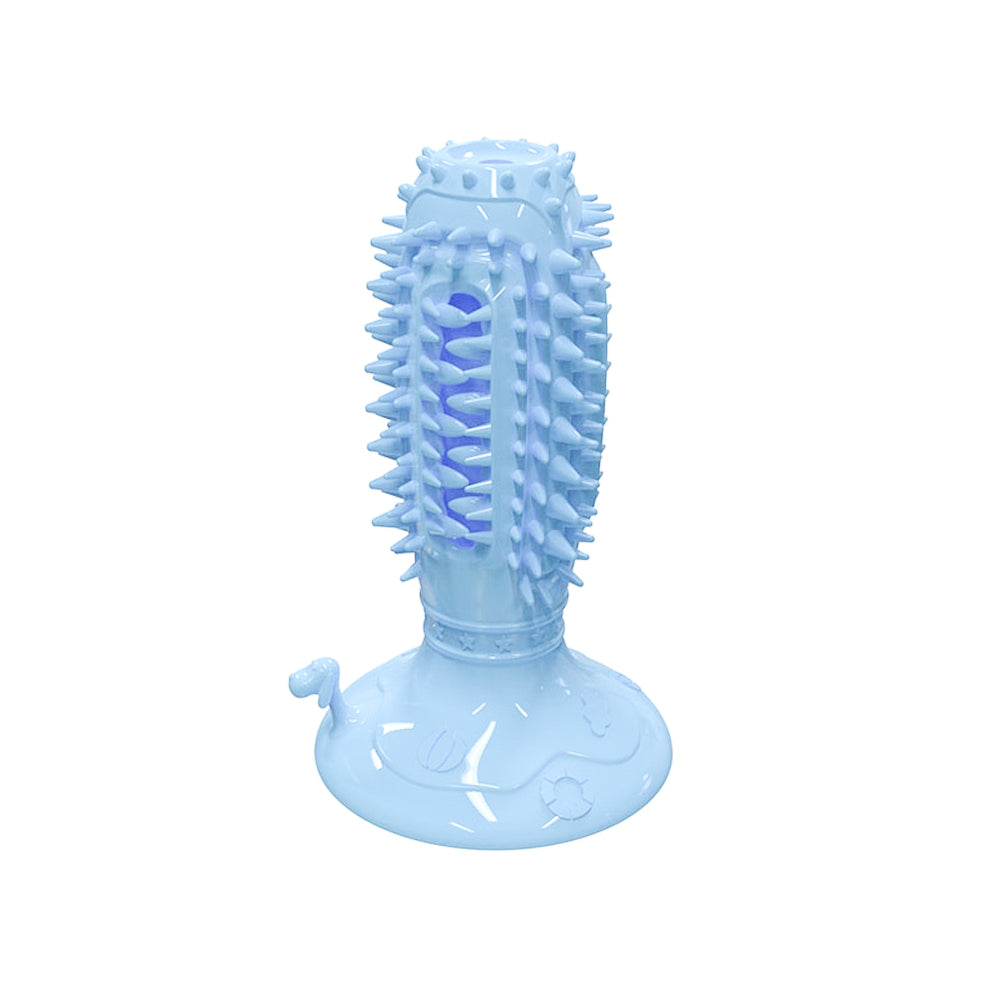 rubber dog squeaky toothbrush stick