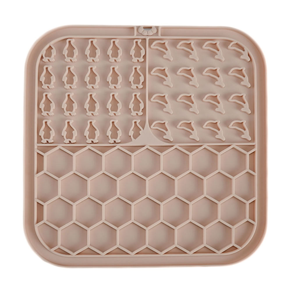 dog honeycomb lick mat with hook and suctions