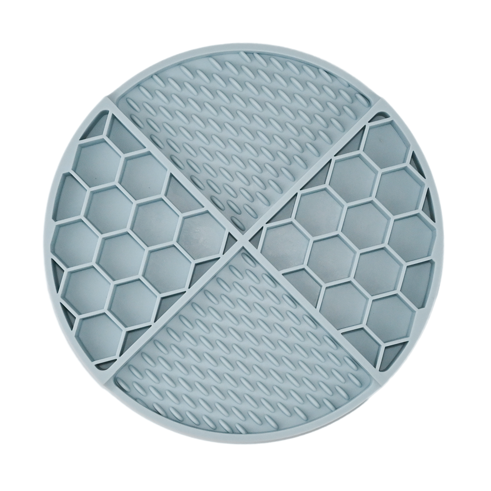 dog honeycomb lick mat with suctions and 4 functions zones