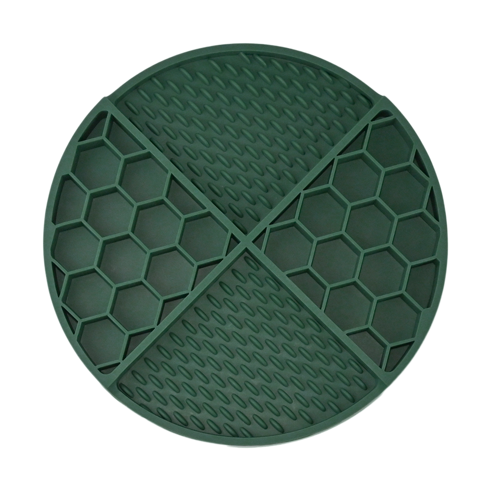 dog honeycomb lick mat with suctions and 4 functions zones