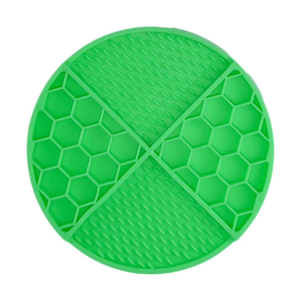 dog honeycomb lick mat with suctions and 4 functions zones