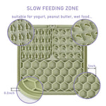 dog honeycomb lick mat with hook and suctions