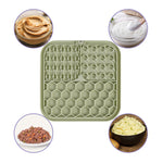 dog honeycomb lick mat with hook and suctions